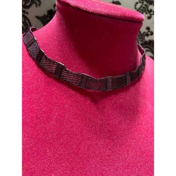 By Alexa Rae - dark purple choker necklace - Picture 2 of 3